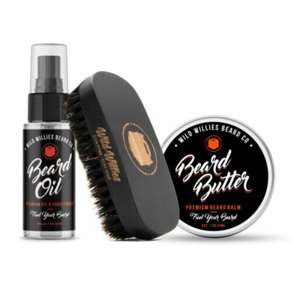 Willies Essential Beard Kit Oil, Butter and Brush Brand New Sealed - Picture 3 of 4